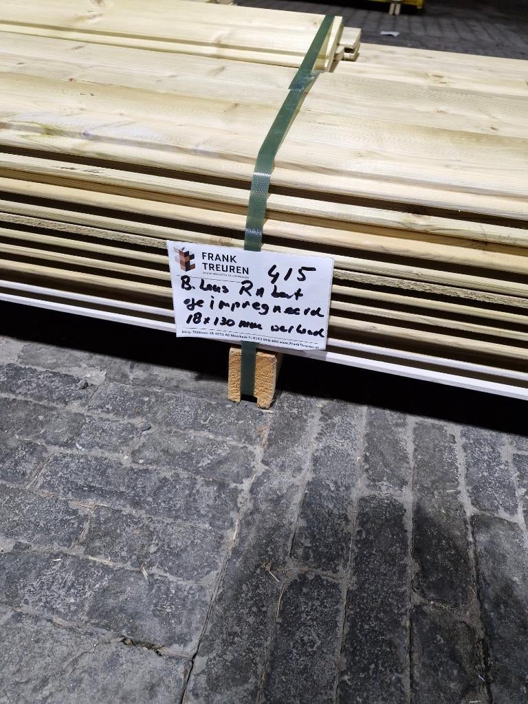 pak 415 B-keus vuren geimpregneerd rabat delen gevel, Ophalen, Nieuw, 250 cm of meer, Planken