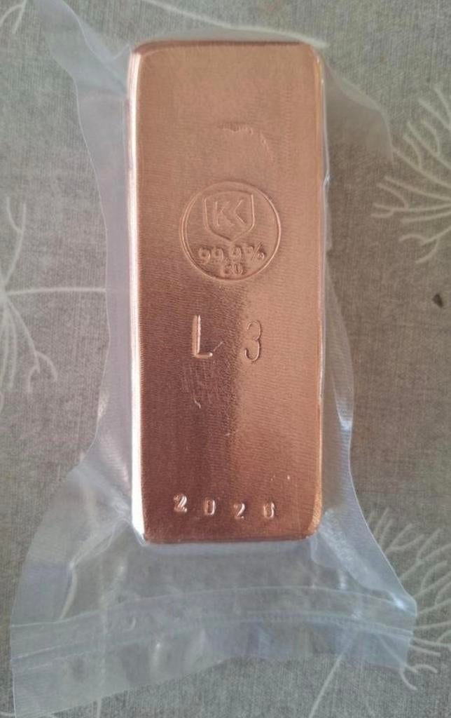 Koperbaar 1kg 99.9% koper, Ophalen, Koper