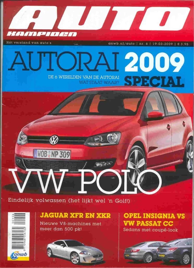 Autokampioen 6 2009 Audi A5 / S5 Cabriolet Autorai 2009, XFR, Boeken, Ophalen of Verzenden, Nieuw, Audi