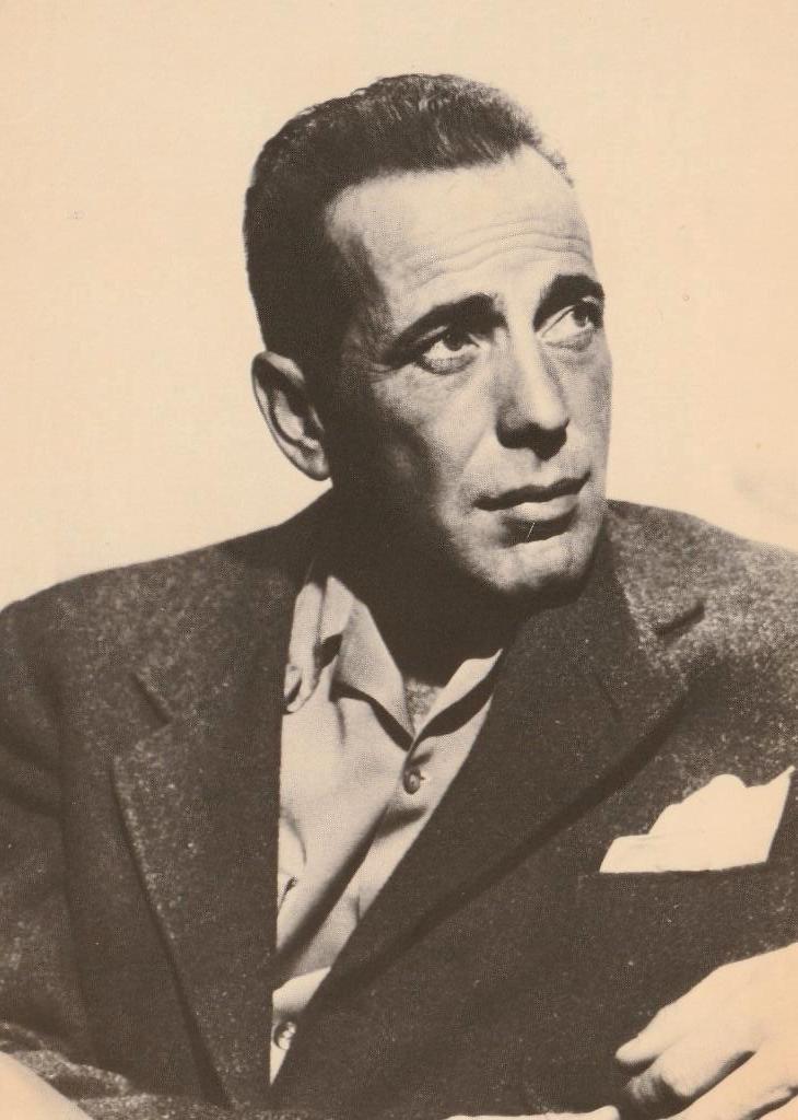 Kaart Humphrey Bogart, Verzenden, Ongelopen, Sterren en Beroemdheden