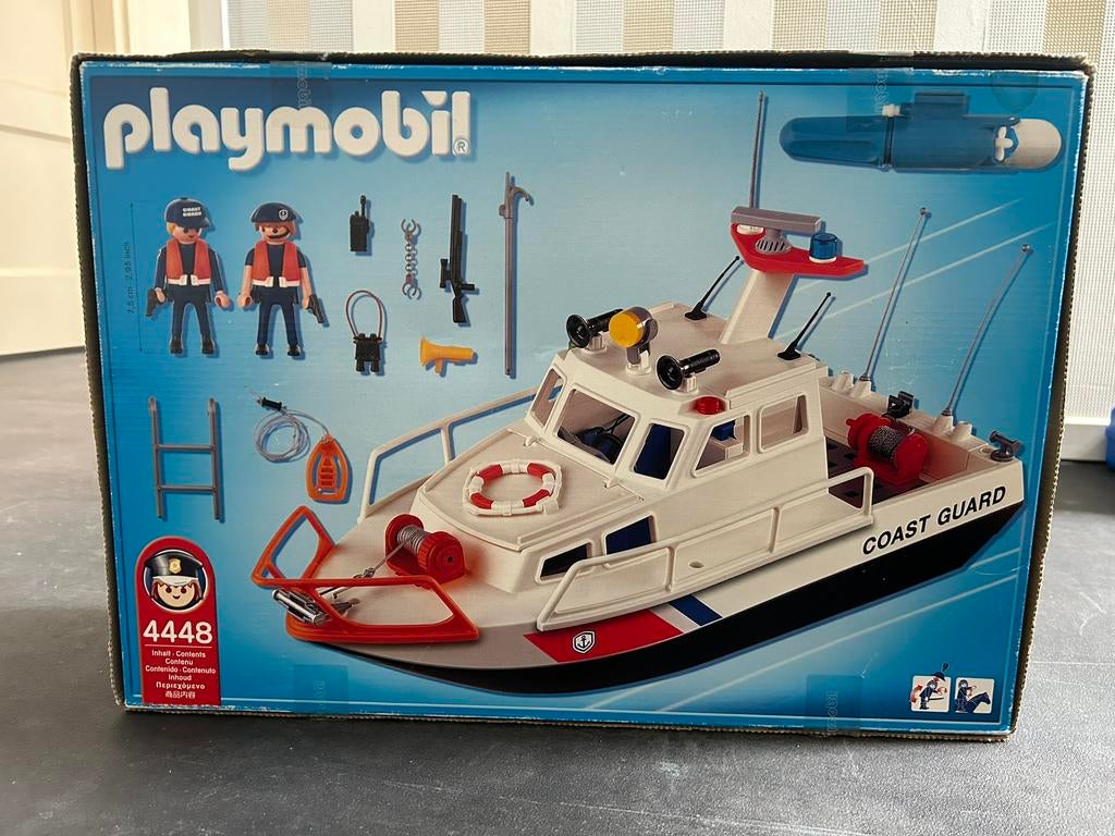 playmobil Politie boot, Kinderen en Baby's, Speelgoed | Playmobil, Ophalen, Gebruikt, Complete set