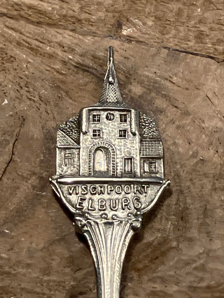 lepel met Vischpoort Elburg, Ophalen of Verzenden, Gebruikt