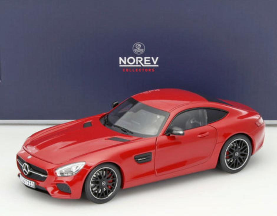 MERCEDES AMG GT 2015 rood schaal 1/18 NOREV ref: 183496, Verzenden, Nieuw, Auto, Norev