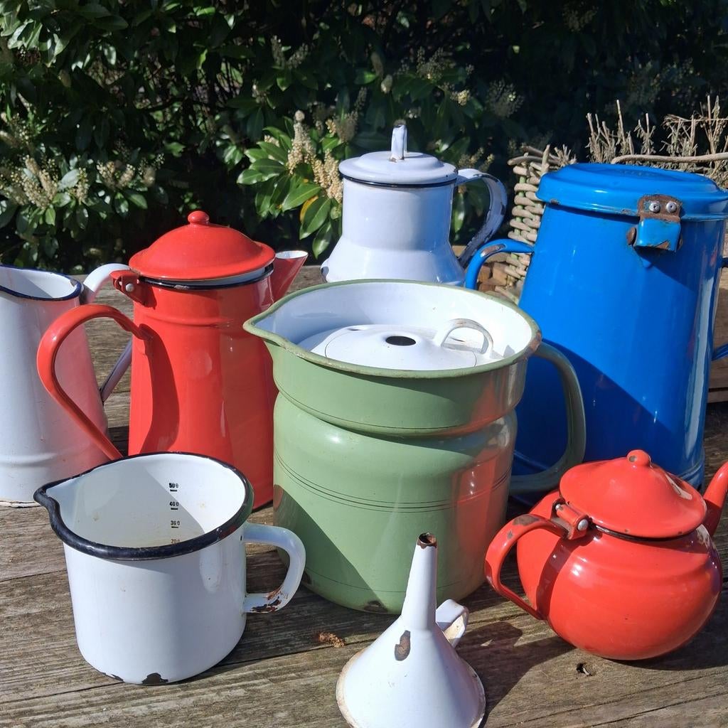 Diverse emaille spullen, Ophalen of Verzenden