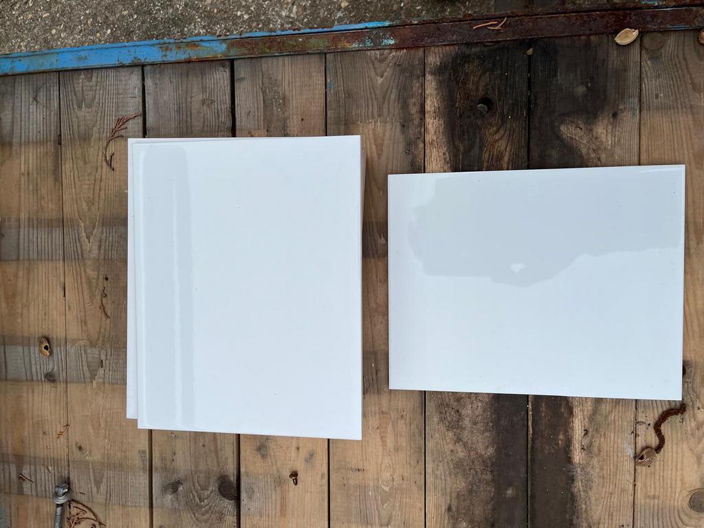 Wandtegels glans wit 20x25cm, Ophalen, 5 tot 10 m², Zo goed als nieuw, 20 tot 40 cm