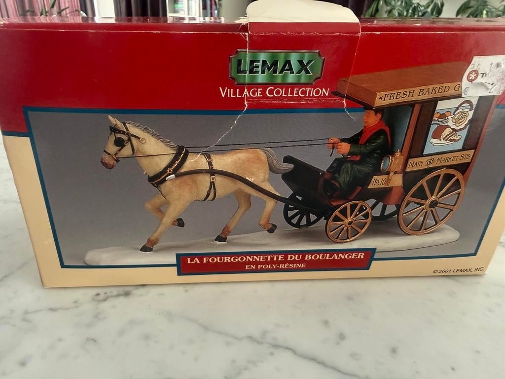 Paardenkoets voor Lemax kerstdorp, Diversen, Kerst, Ophalen of Verzenden, Zo goed als nieuw