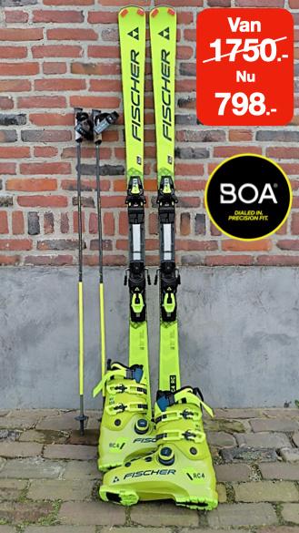Nieuwe ski's + schoenen + stokken van 1750.- nu 798.-, Sport en Fitness, Skiën en Langlaufen, 160 tot 180 cm, Fischer, Nieuw, Ophalen of Verzenden