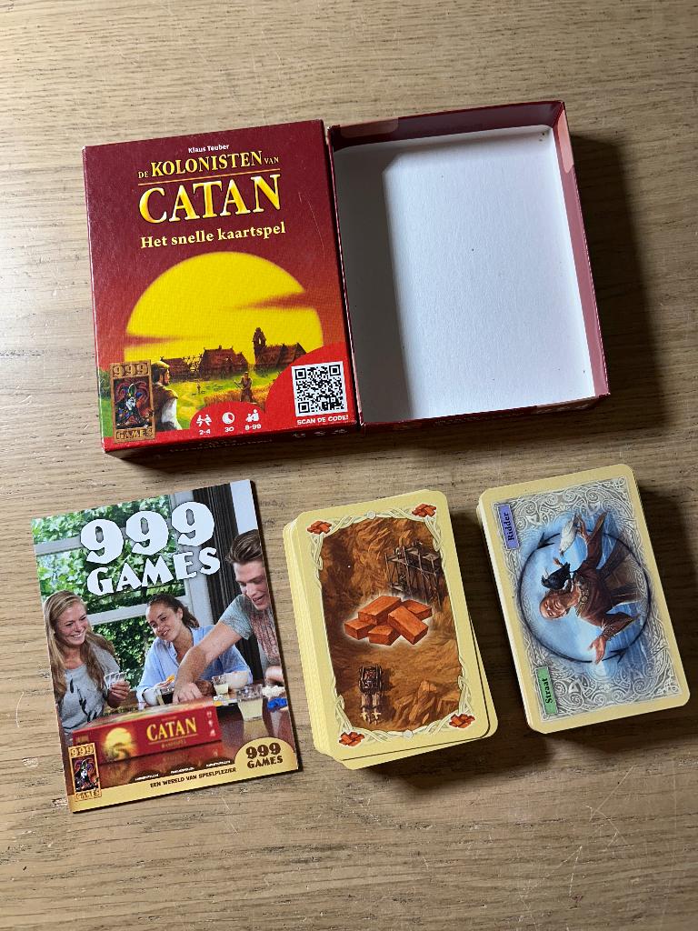 De Kolonisten van Catan het Snelle Kaartspel 999 Games, Ophalen of Verzenden, Zo goed als nieuw