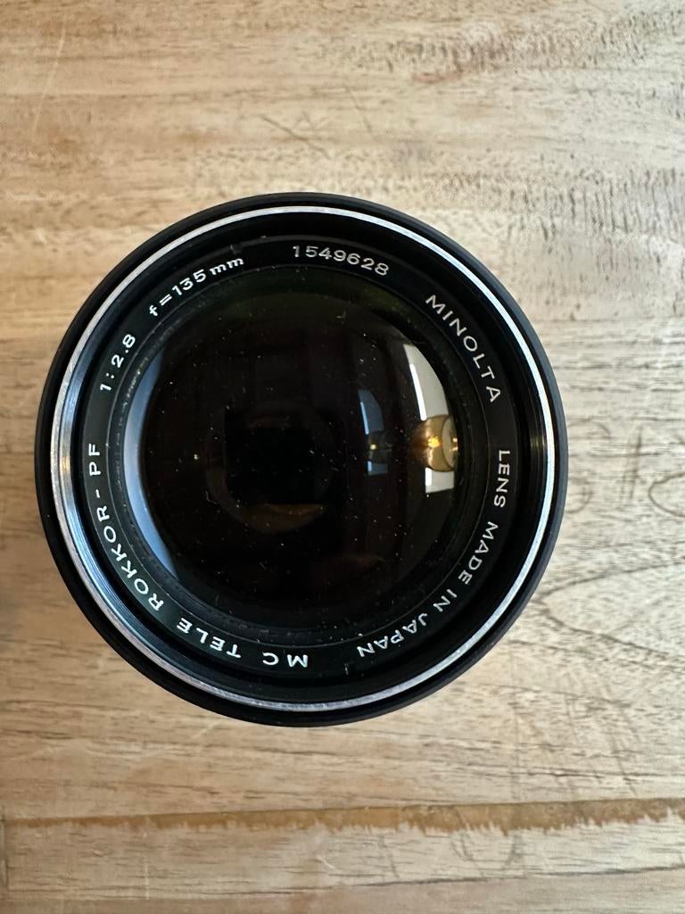Minolta MC Tele Rokkor-PF 135mm f/2.8 - Vintage Lens, Audio, Tv en Foto, Fotografie | Lenzen en Objectieven, Ophalen of Verzenden
