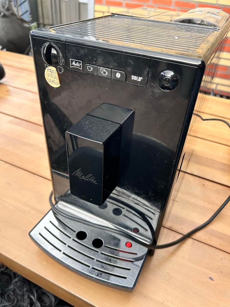 Melitta solo defect, Witgoed en Apparatuur, Koffiezetapparaten, Afneembaar waterreservoir, Koffiemachine, 1 kopje, Niet werkend