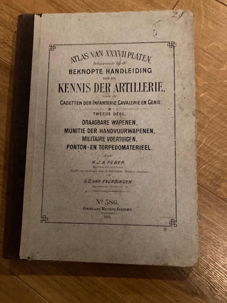 Kennis der artillerie, Boeken, Gelezen, Niet van toepassing, Ophalen of Verzenden, Overige onderwerpen