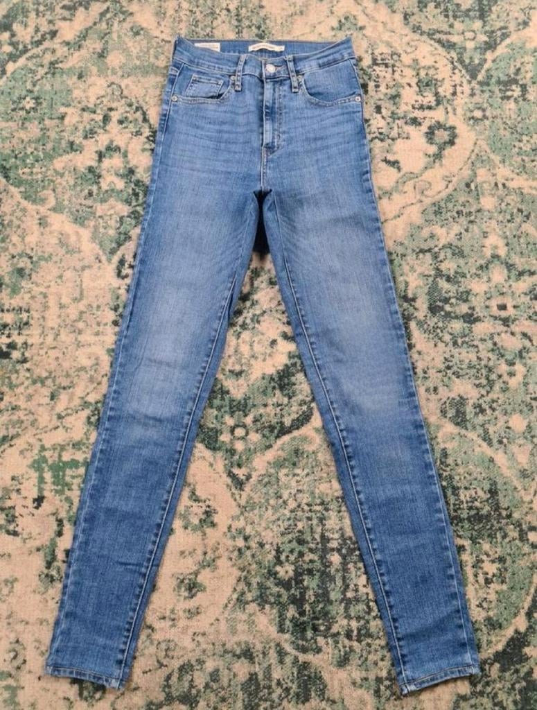 Levi's Mile high super skinny W25 L32 Tulsi2532 High-rise, Blauw, Ophalen of Verzenden, Zo goed als nieuw, W30 - W32 (confectie 38/40)