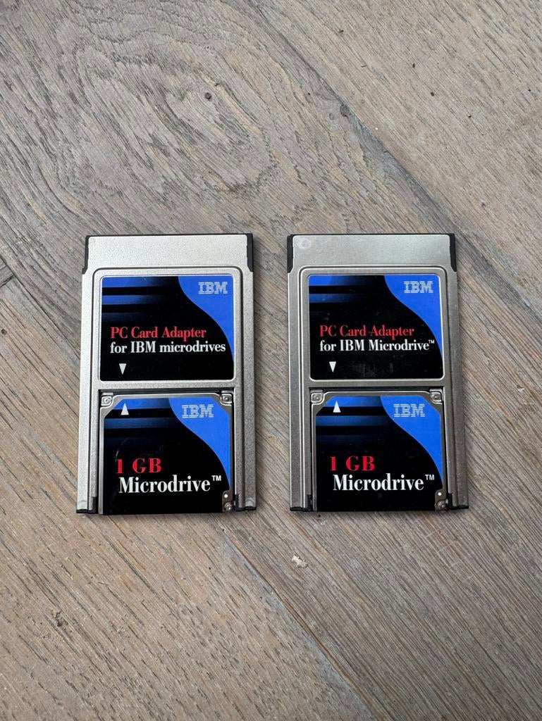 IBM PC CARD ADAPTER MICRODRIVE, Intern, Ophalen of Verzenden, Zo goed als nieuw, Windows