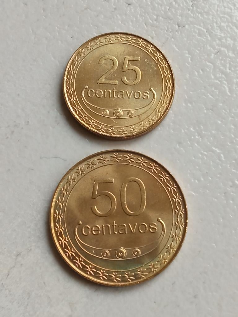Oost Timor 25 en 50 centavos 2004., Ophalen of Verzenden, Midden-Oosten, Setje