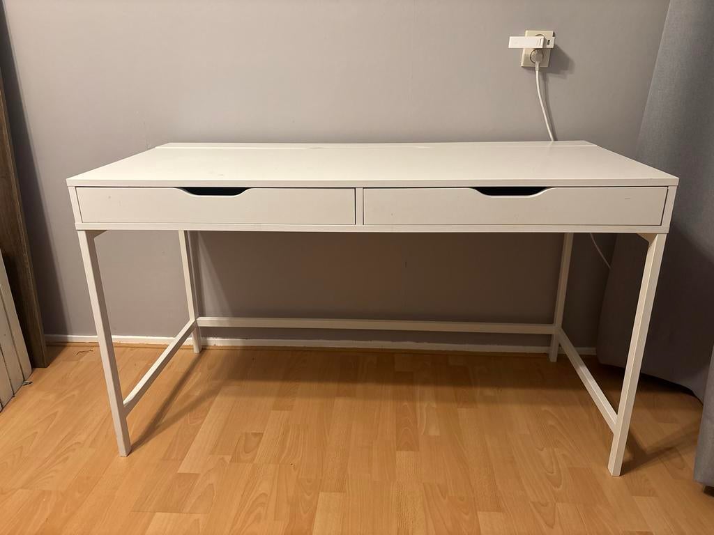 IKEA Alex bureau met lades en opbergruimte, Huis en Inrichting, Bureaus, Ophalen, Gebruikt, Met lades, Spaanplaat of MDF