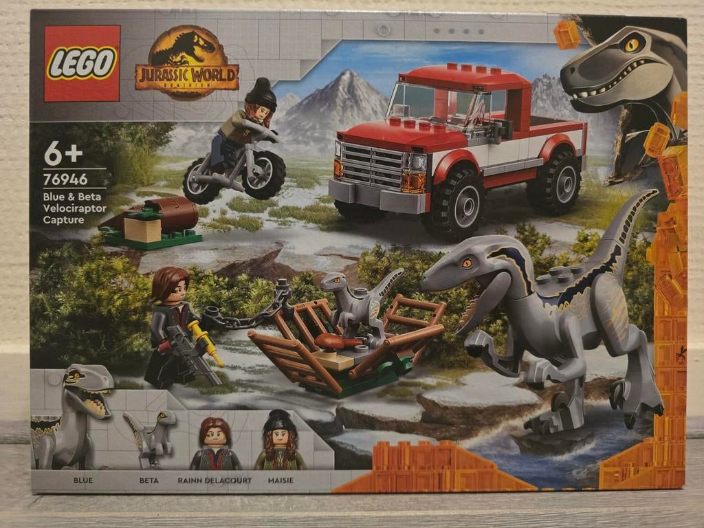 lego jurassic world 76946 Blue Beta velociraptorvangst nieuw, Ophalen of Verzenden, Minder dan 500 stukjes, Nieuw, Rubik's of 3D-puzzel
