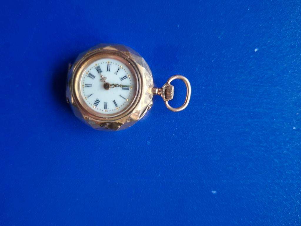 Gouden dames zakhorloge, Sieraden, Tassen en Uiterlijk, Horloges | Antiek, Ophalen of Verzenden