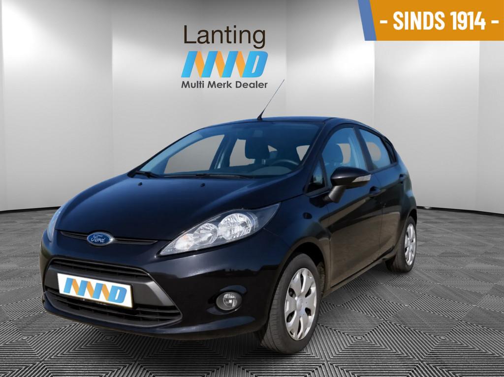 Ford Fiesta 1.6 TDCi ECOnetic Lease Trend 5 Deurs Airco, Voorwielaandrijving, Stof, Gebruikt, Zwart