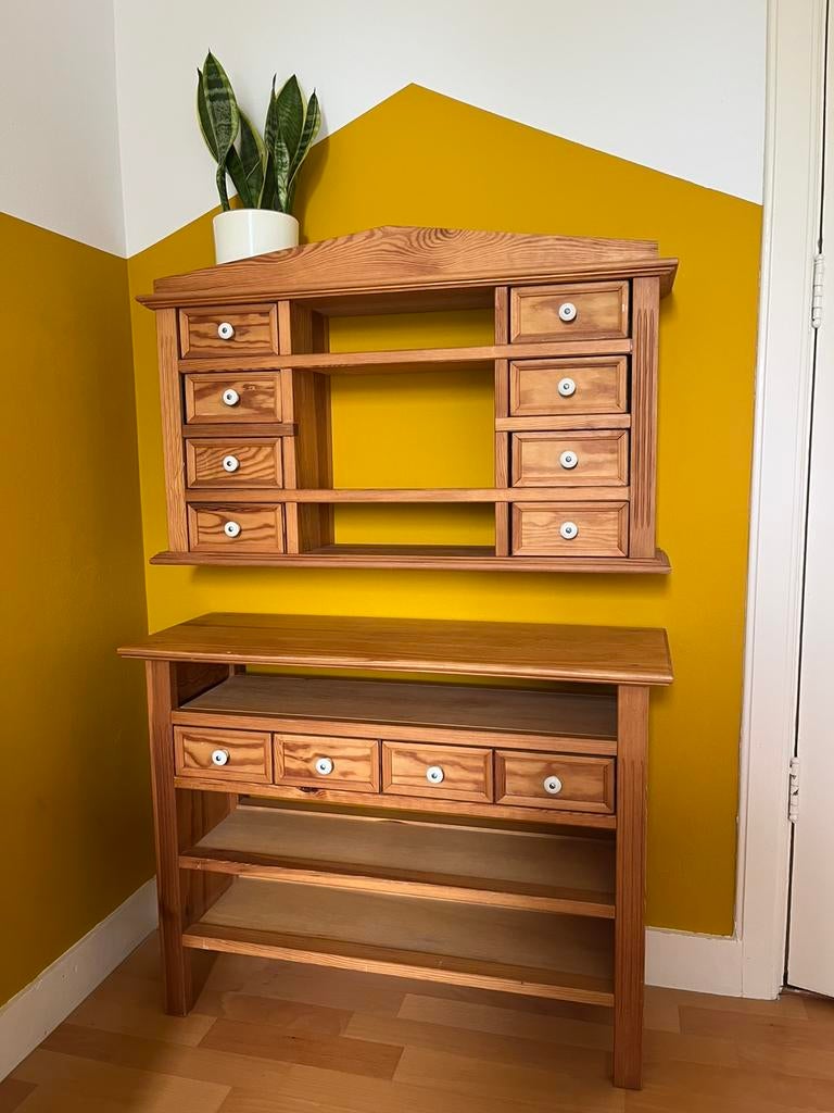Vintage winkeltje, grenen hout, Ophalen, Zo goed als nieuw, Hout, Speelkeuken