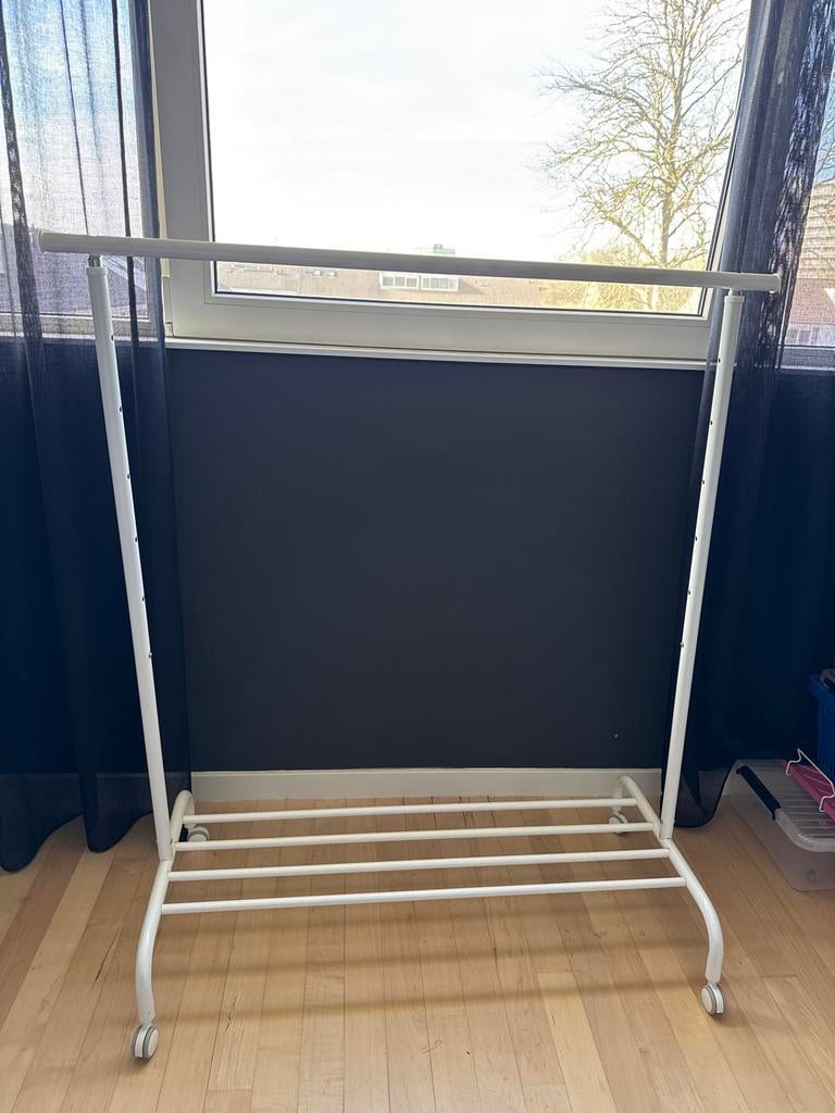 2x IKEA Kledingrek - Wit, Verstelbaar en Verrijdbaar, Ophalen of Verzenden, Zo goed als nieuw, Overige maten