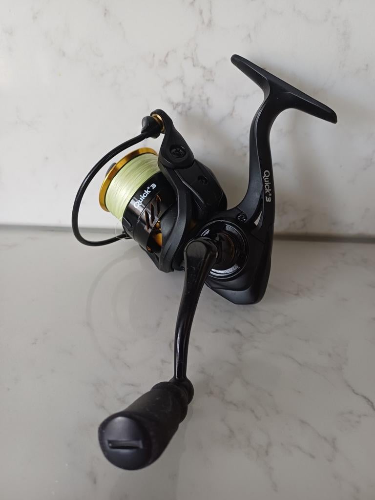 Dam Quick 3 FD molen – Topstaat, Watersport en Boten, Hengelsport | Roofvissen, Zo goed als nieuw, Molen, Ophalen of Verzenden