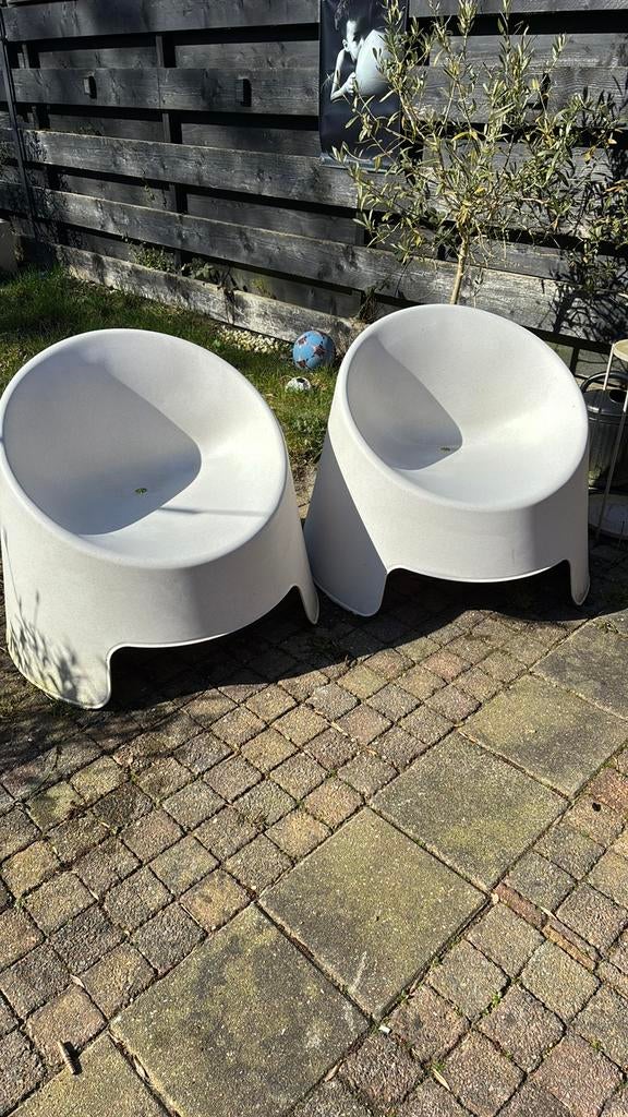 Kunststof fauteuils, Tuin en Terras, Tuinstoelen, Ophalen of Verzenden, Zo goed als nieuw