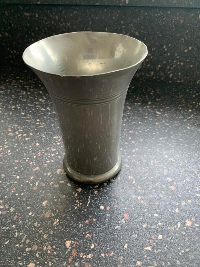 Tinnen beker, Ophalen of Verzenden