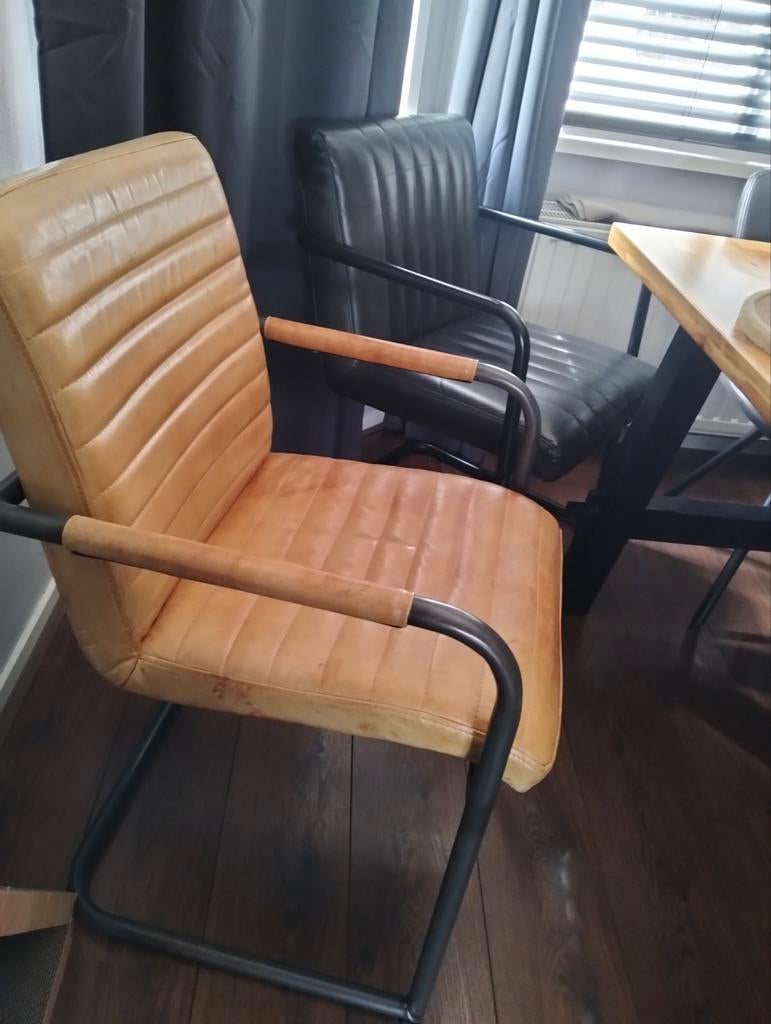 Stoelen, Ophalen, Gebruikt, Twee, Zwart