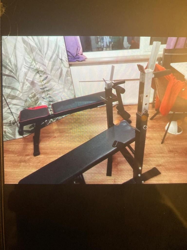 Fitness bankjes (2 st)/Bench Press, Ophalen, Benen, Krachtstation, Zo goed als nieuw