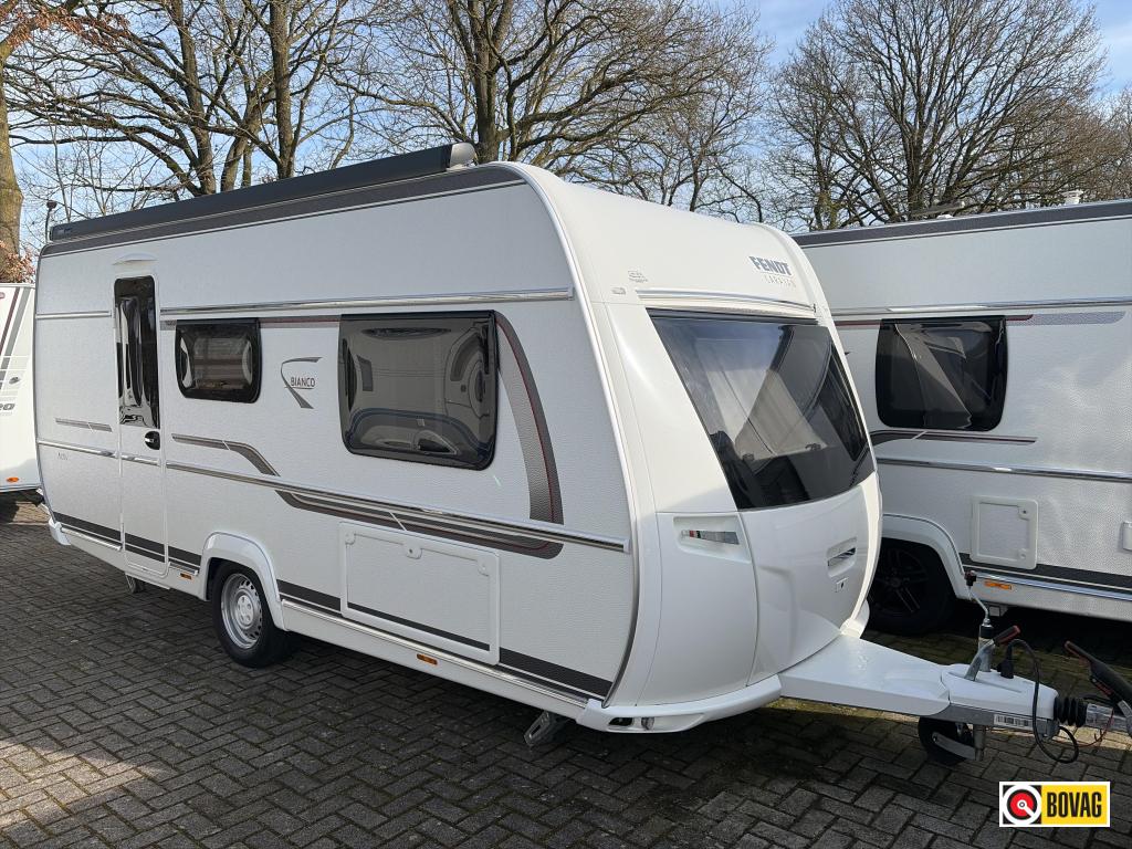 Fendt Bianco Activ 465 SGE Unico Verona/Thule luifel, Caravans en Kamperen, Caravans, Tot en met 2, Bedrijf, Schokbreker, Fendt