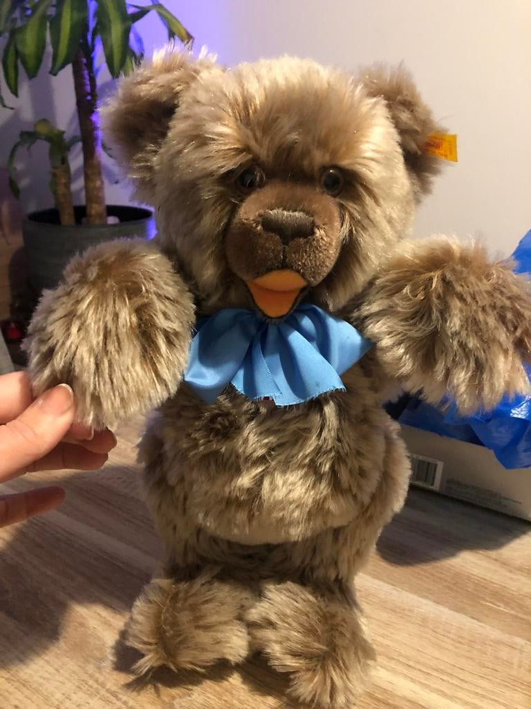 Steiff Zotty 40 Mohair Teddybeer - 35cm, Ophalen of Verzenden, Zo goed als nieuw, Stoffen beer, Steiff