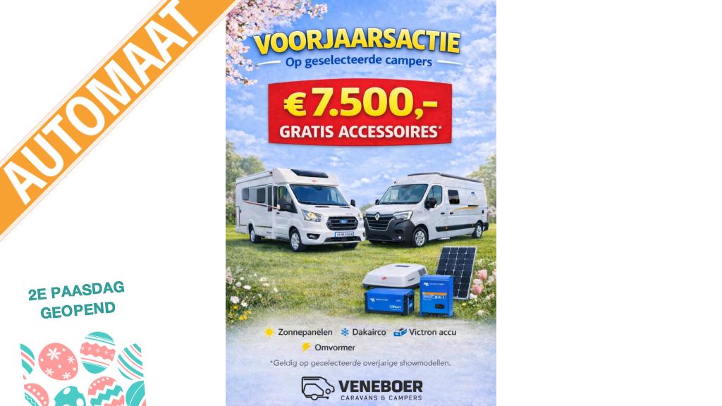 VANTourer 600 D met slaapdak, Ringverwarming, Bedrijf, Diesel, Koelkast