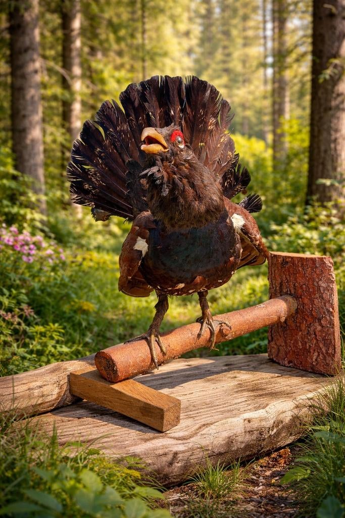 Auerhaan, Ophalen of Verzenden, Zo goed als nieuw, Vogel, Opgezet dier