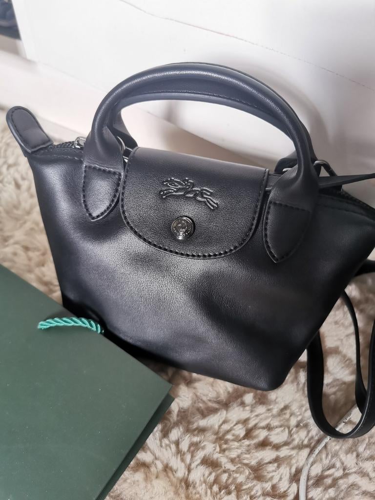 nieuwe longchamp leer mini crossbody tas, Ophalen of Verzenden, Nieuw, Schoudertasje