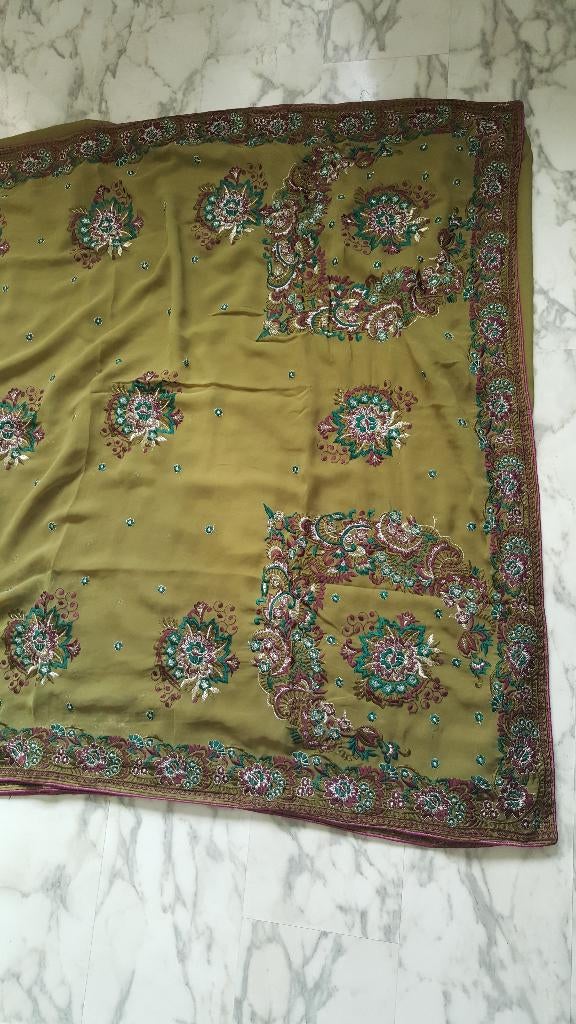 Saree | Sari - met blouse, Ophalen of Verzenden, Zo goed als nieuw, Overige typen