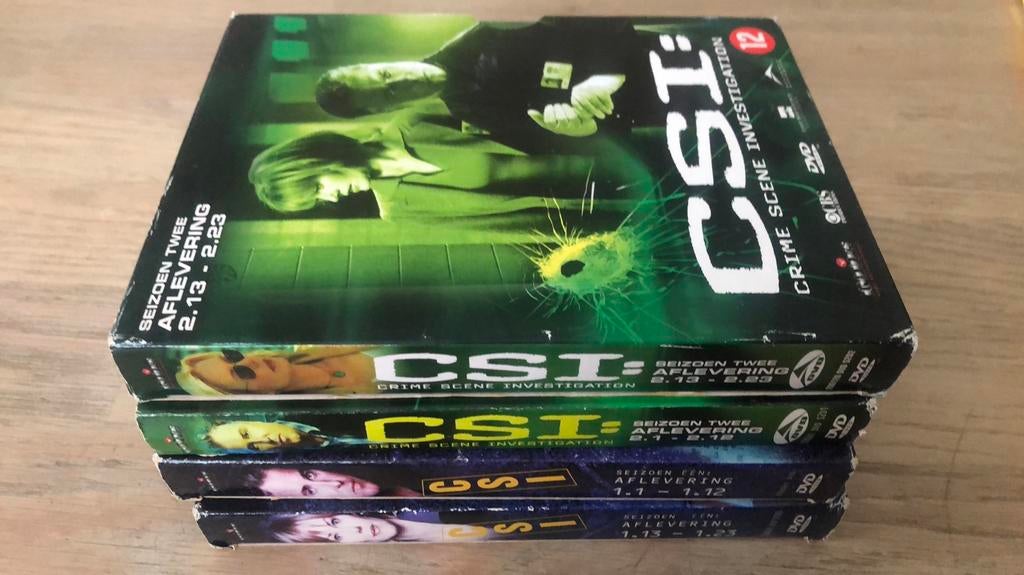 Dvd serie CSI seizoen 1 en 2, Cd's en Dvd's, Vanaf 12 jaar, Ophalen of Verzenden, Zo goed als nieuw, Actie en Avontuur