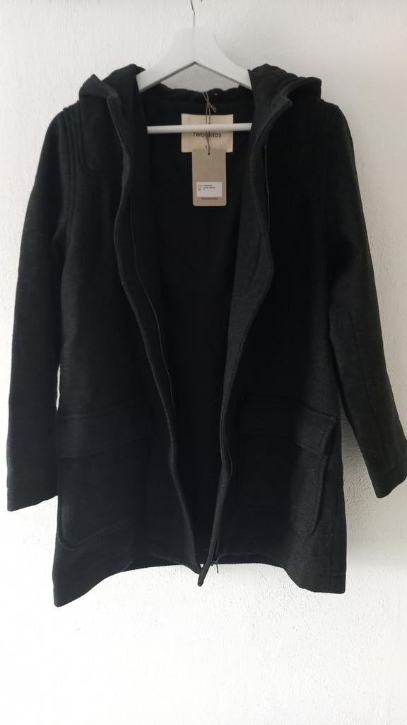 Nieuw groene eco wollen jas, Two thirds, Twothirds, Nieuw, Ophalen of Verzenden, Maat 36 (S)