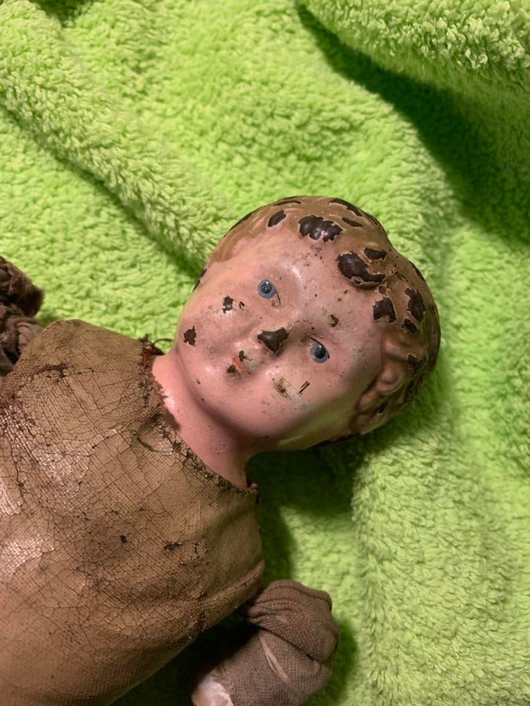 Antieke pop brocante, Ophalen of Verzenden