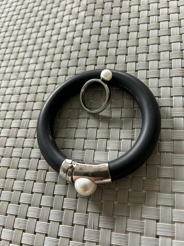 Armband met ring  zilverprijs 35 euro, Ophalen of Verzenden, Zo goed als nieuw, Zilver, Dame