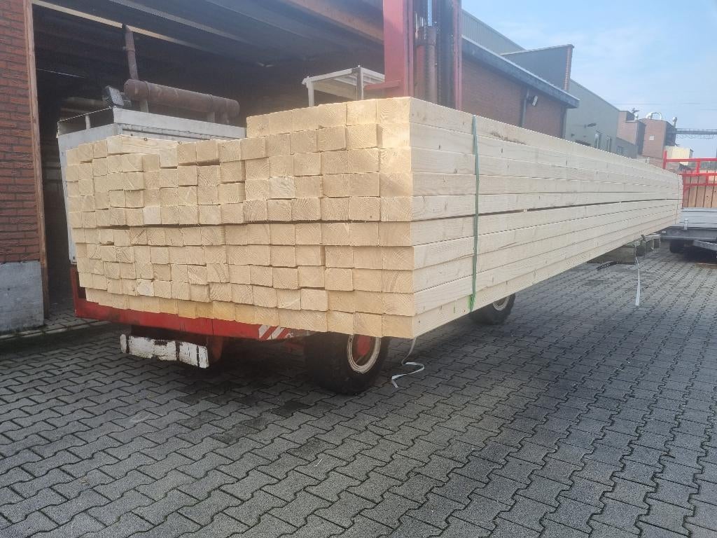 Vuren geschaafd 50x70  5x7 | kepers, Ophalen of Verzenden, Nieuw, 250 cm of meer, Balken