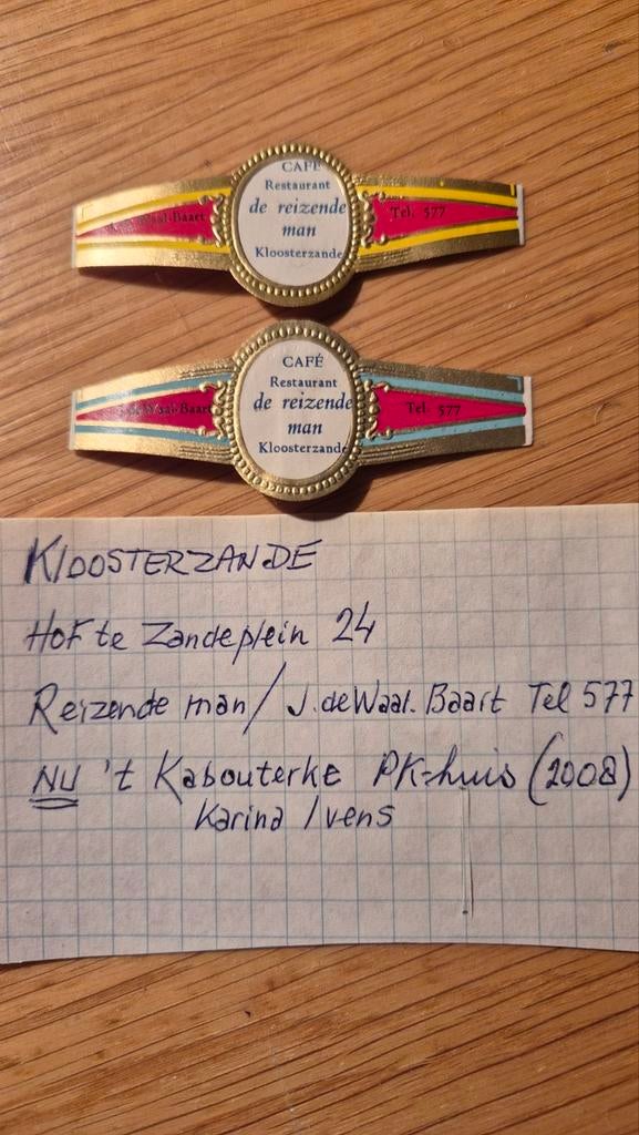 Sigarenbanden Kloosterzande, Verzamelen, Ophalen, Sigarenbandjes