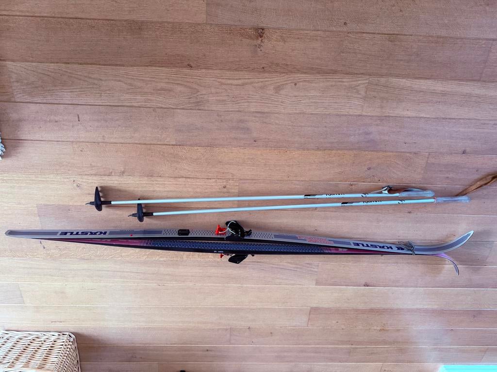 Langlauf ski's met stokken - Kastle, Ski's, Ophalen, Overige merken, Gebruikt