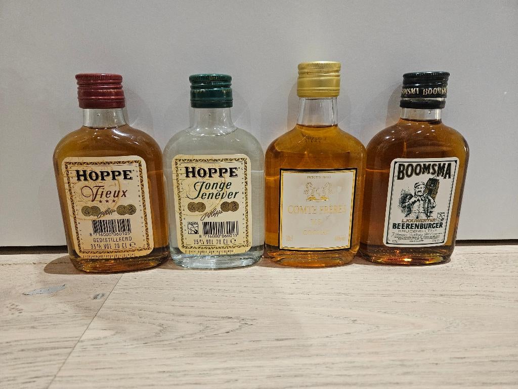 Miniatuur flesjes alcohol, Ophalen of Verzenden