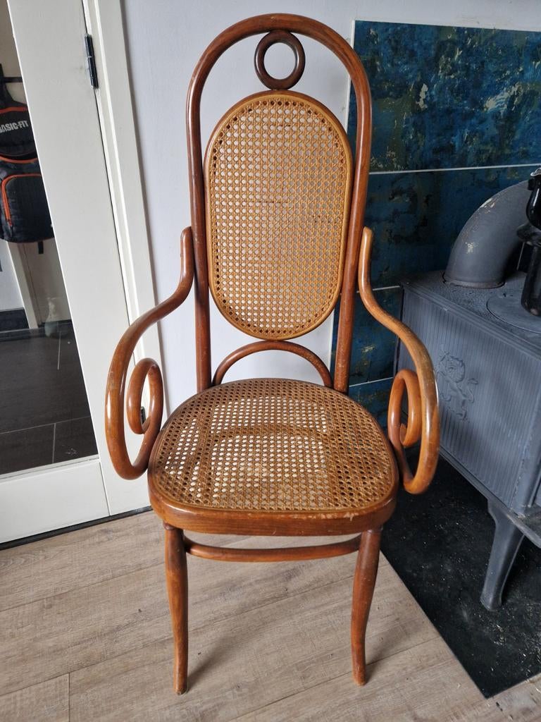 Vintage stoel met webbing, Ophalen