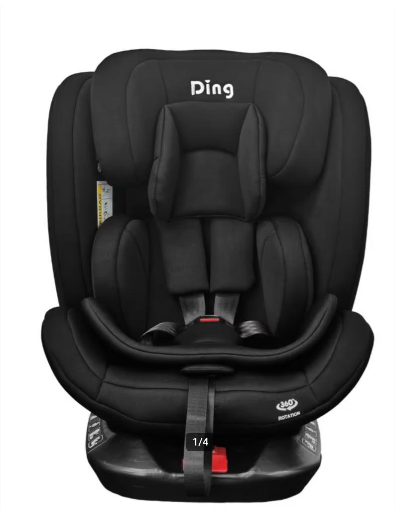Autostoel 360 draaibaar Ding Zeno SPS Zwart, Verstelbare rugleuning, Zo goed als nieuw, Isofix, Ophalen