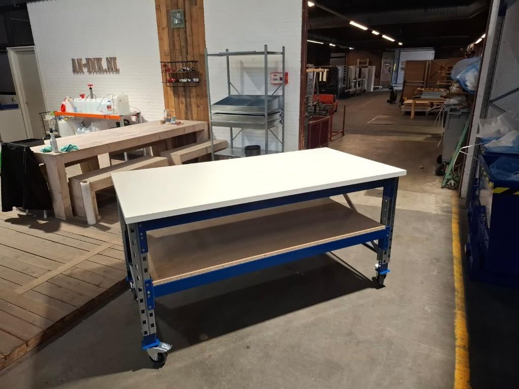 Werktafel werkbank inpaktafel presentatietafel verrijdbaar, Ophalen, Nieuw, 170 cm of meer