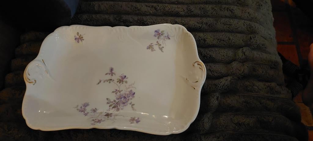 Antieke brussels porseleine schaal in zeer goede staat., Antiek en Kunst, Ophalen of Verzenden