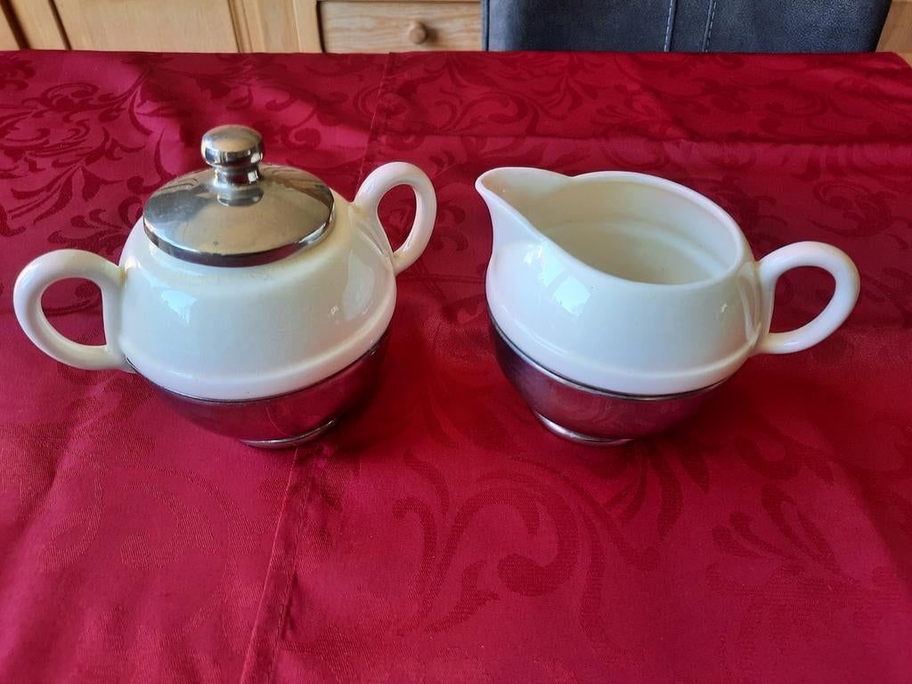 Vintage Benraad Holland Suikerpot en Melkkan Set, Antiek en Kunst, Ophalen of Verzenden