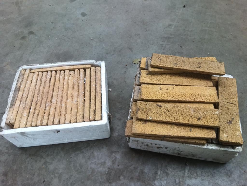 Steenstrips vuurvast, Ophalen of Verzenden, Gebruikt, Bakstenen