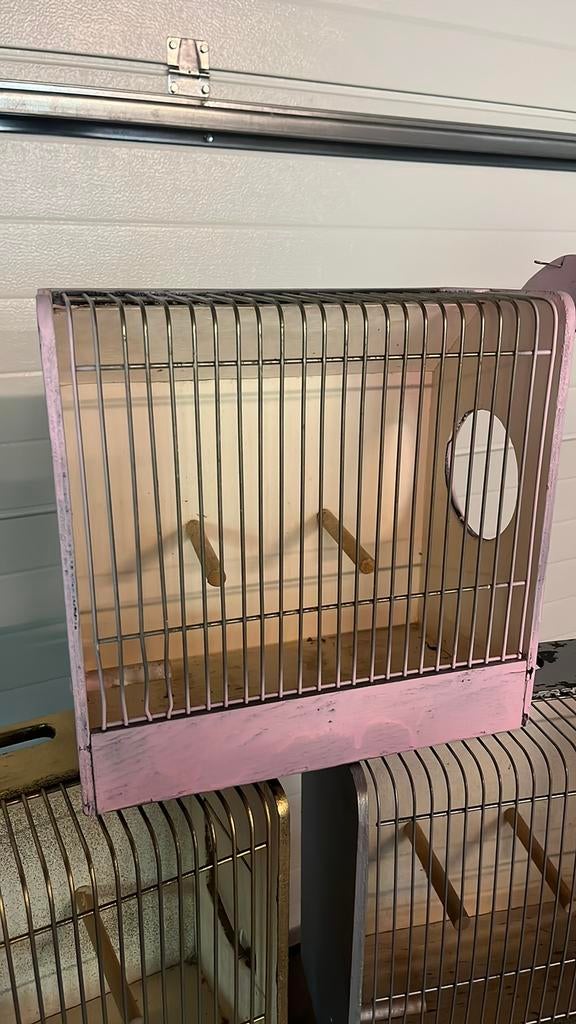 Vogel voer huisjes “vogelkooi”, Ophalen of Verzenden, Zo goed als nieuw, Metaal, Vogelkooi